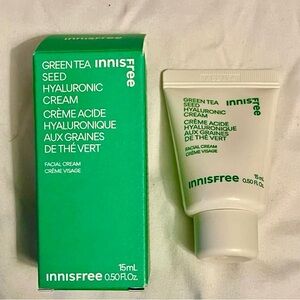 INNISFREE Green Tea Seed Hyaluronic Cream Facial Cream 0.5 Fl.oz Mini Size